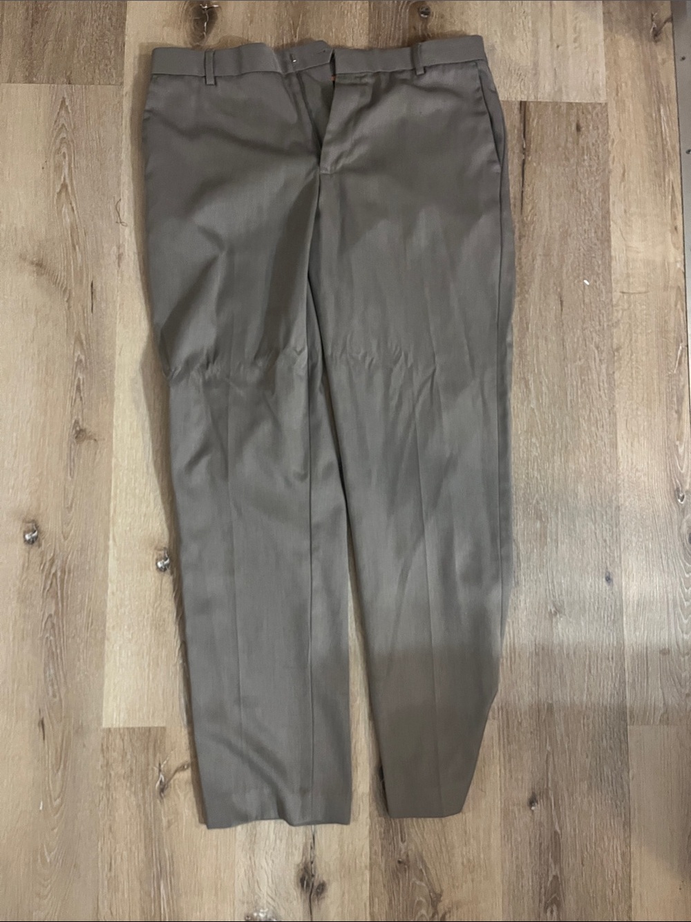 Van Heusen Men's Taupe Dress Pants - Olive Brown Tone